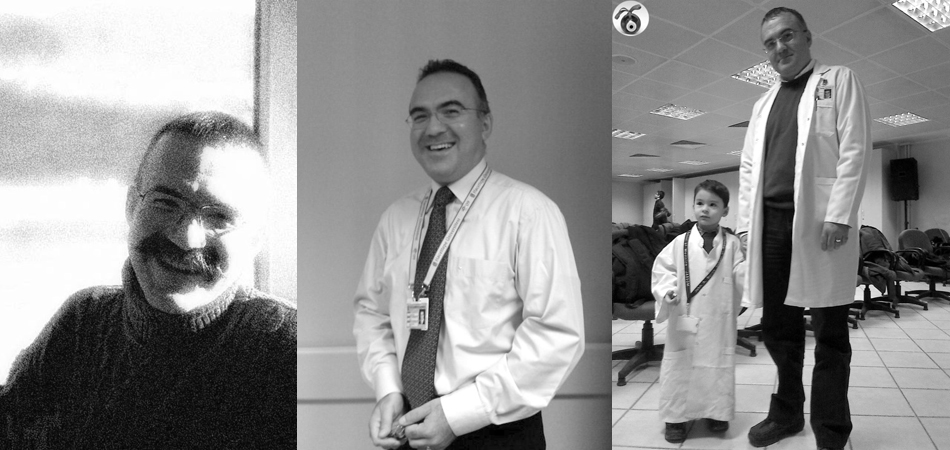 "at cesm-i cihan in 2000; alone; with Cagan in the lab;